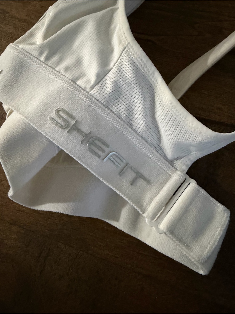 Shefit Ultimate White Front-Zip Support Sports Bra - Picture 2 of 3
